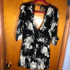 Black and cream Romper